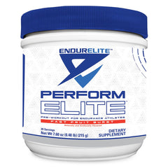 EndurElite Perform Elite powder canister for sustained energy during workouts.