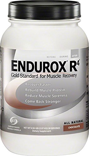 Endurox R4 chocolate shake pouring demonstrates convenient recovery support after intense training