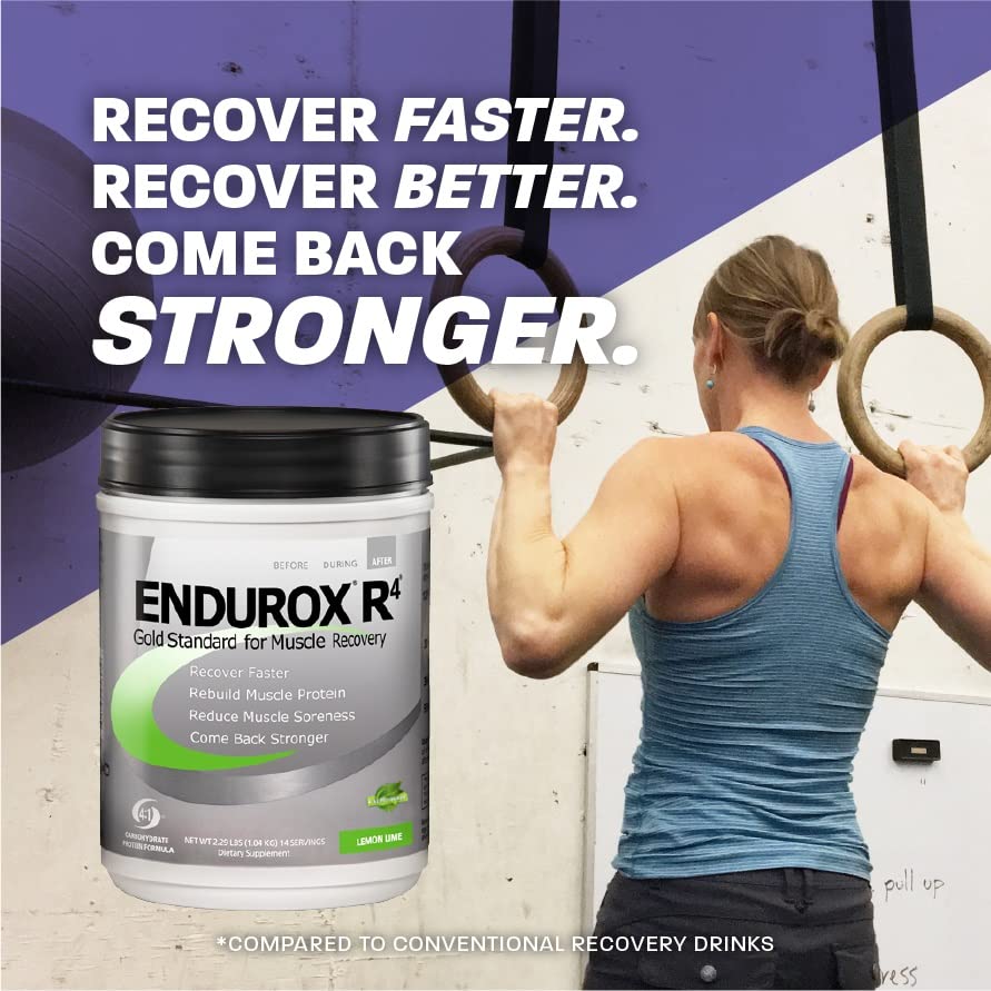 Endurox R4 mixing with water, ready to drink after training