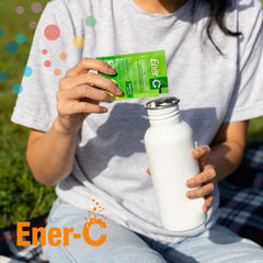 Nutrition facts and third-party purity testing image for Ener-C