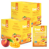 Prepared Ener-C Multivitamin Peach Mango drink mix in a glass