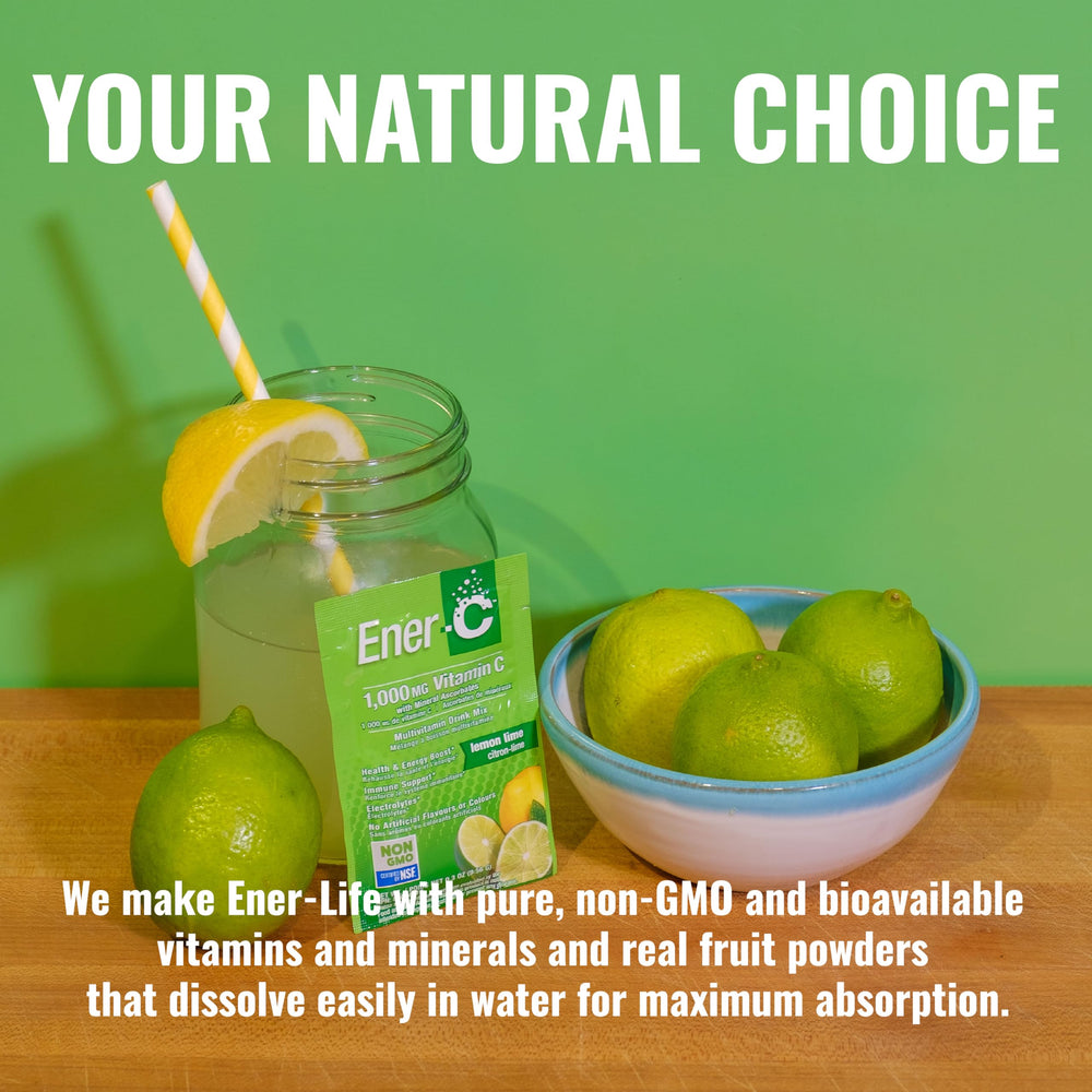 Ener-C real fruit flavor hydration powder packets