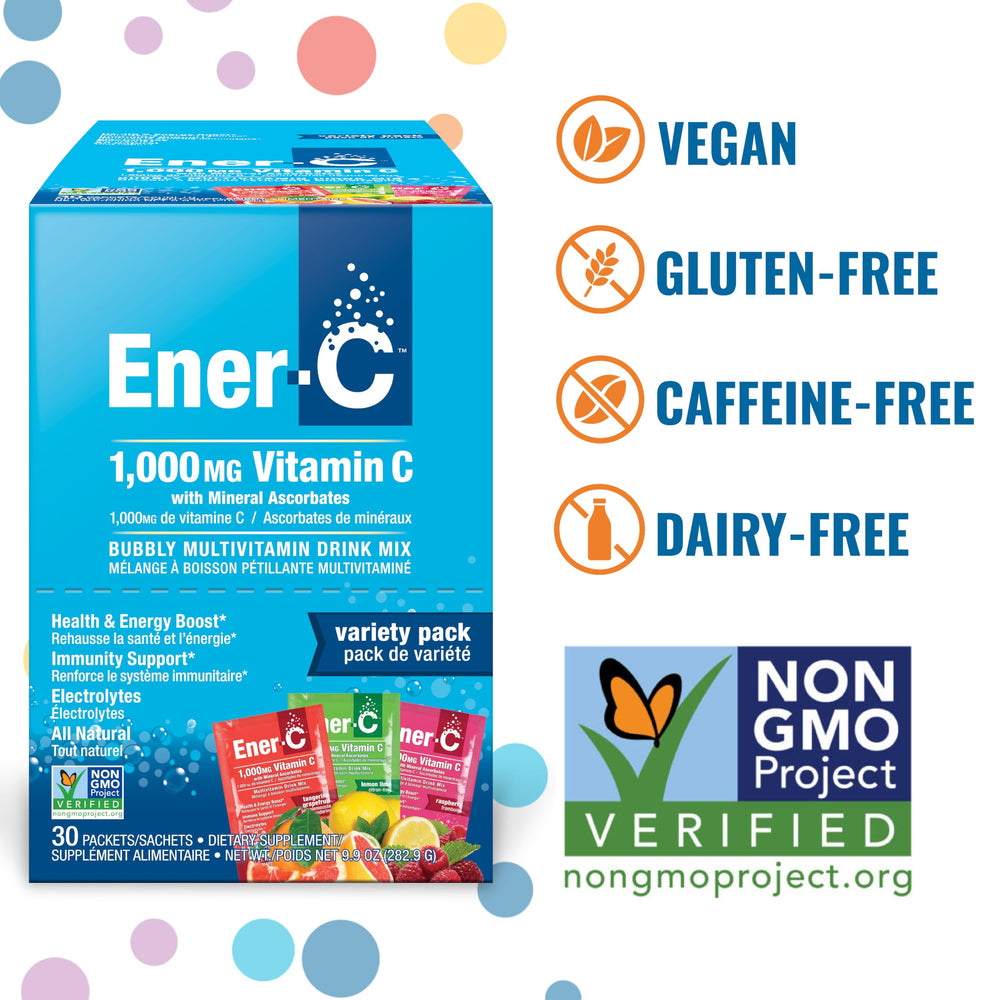Ener-C variety pack back nutrition facts