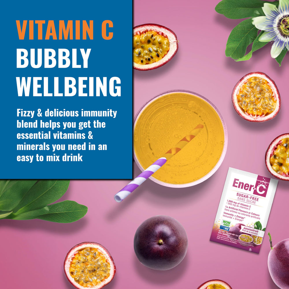 Label highlighting 1000mg Vitamin C and 5mg Zinc