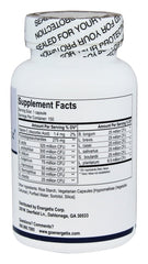Close-up of Energetix Flora 12+ 150 Capsules bottle label