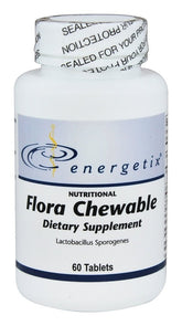 Energetix Flora Chewable bottle and label