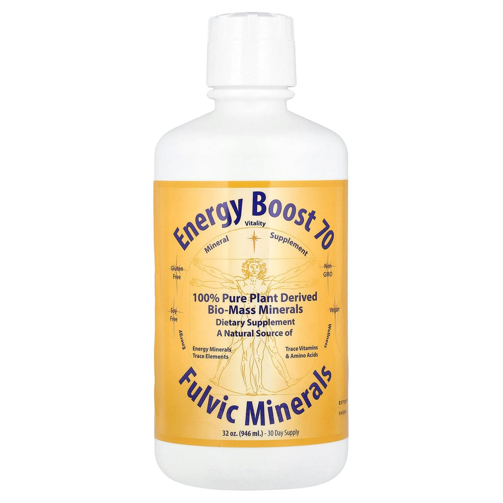 Bottle of Energy Boost 70 Fulvic Minerals, 32 oz (946 ml)