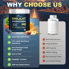 Shilajit gummies providing energy and endurance