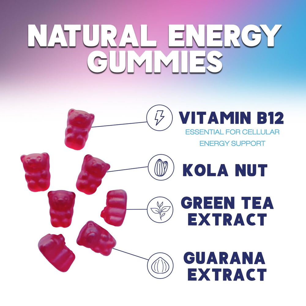 Lifestyle image with women and men enjoying Berry Energy Gummies
