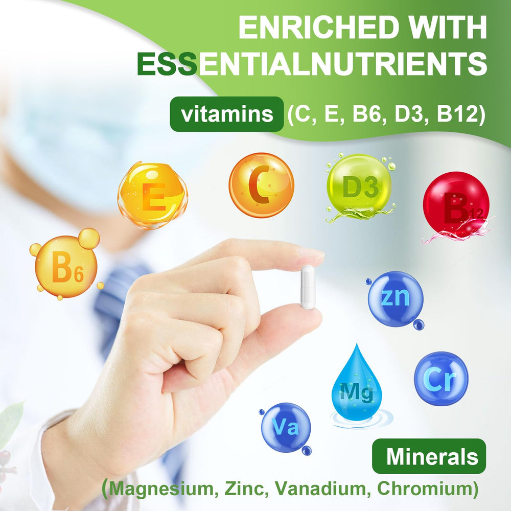 Supplements for energy metabolism with essential vitamins and minerals