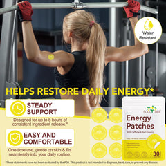 Box and sachets of energy patches