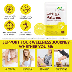 Healthy lifestyle image featuring energy patch on wrist