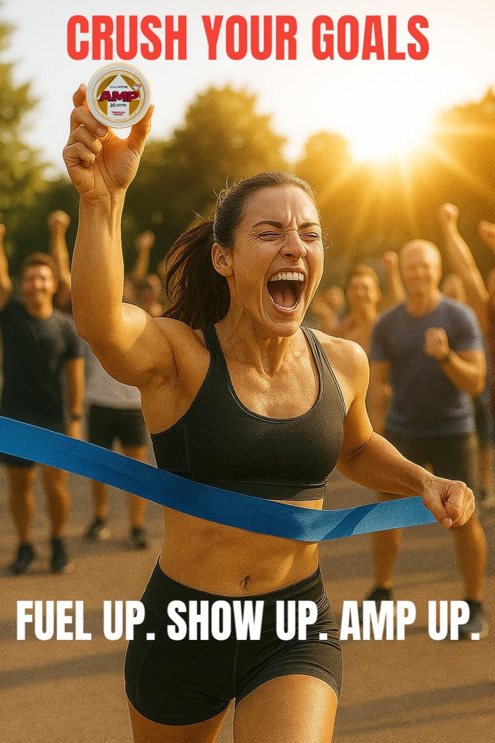 Tropical Crush flavor energy pouch