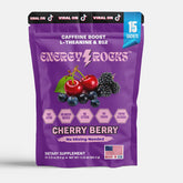 Energy Rocks Cherry Berry sachet for quick on-the-go energy.