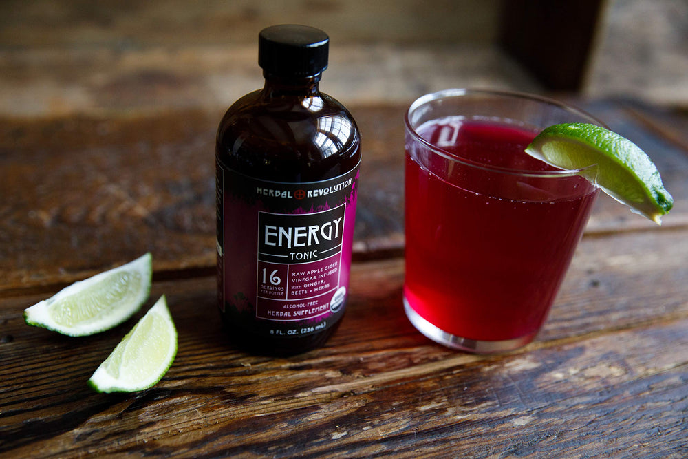 Energy Tonic with vegetables, herbs, and kelp