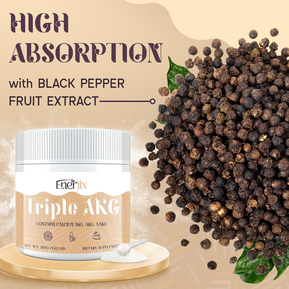 30 serving packaging of Enerlix Triple AKG