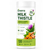 Clover Collagen Enerra Milk Thistle front bottle and label showing benefits