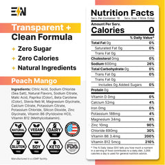 Engineered Nutrition sugar-free electrolyte packet serve dissolving into 16 oz water