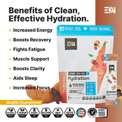 Engineered Nutrition sugar-free electrolyte tamarind packet pour into glass for keto hydration