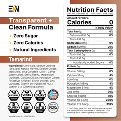 Engineered Nutrition sugar-free electrolyte tamarind packet pour into glass for keto hydration