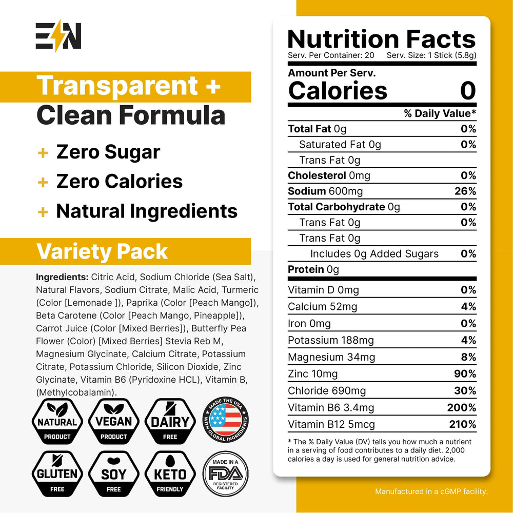 Engineered Nutrition variety pack tamarind packet highlighted for flavor variety