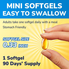 Sunflower oil-based softgels for better absorption