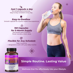 Enhanced antioxidant formula featuring resveratrol and quercetin