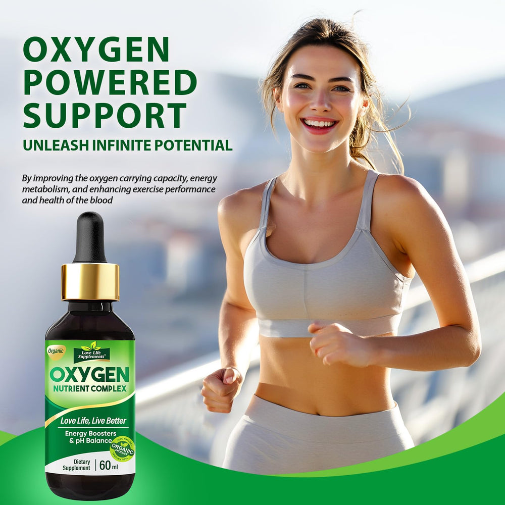 Athlete achieving enhanced performance with oxygen drops