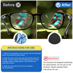 Triangular cleaning pad design to remove fingerprints