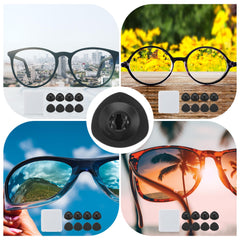Cleans glasses without scratches using new pads