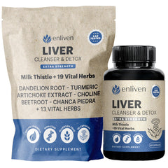 Enliven Liver Cleanse Detox Capsules bottle front view