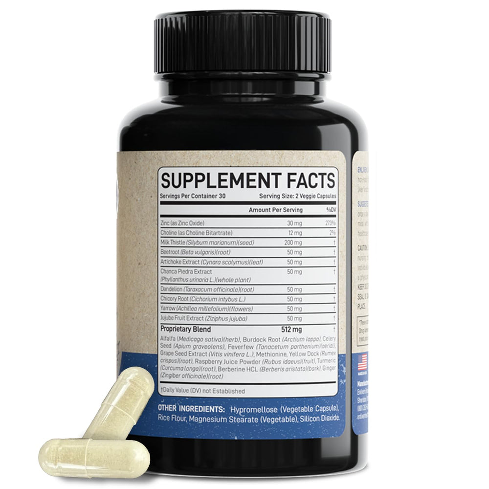 Herbal detox and digestive support concept image