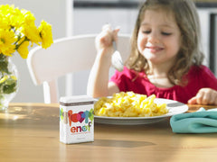 Spoonful of ENOF powder showing fine texture