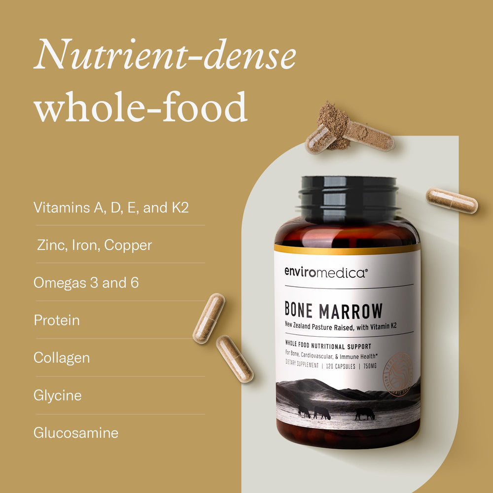 Freeze-dried bone marrow capsules