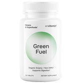 Front view of envitamin Green Fuel Organic Greens Tablets bottle