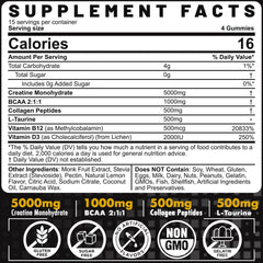 Bottle of EnvyCure Creatine Gummies Lemon flavor