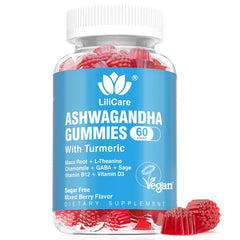 Front view of EnvyDeal Ashwagandha Gummies bottle