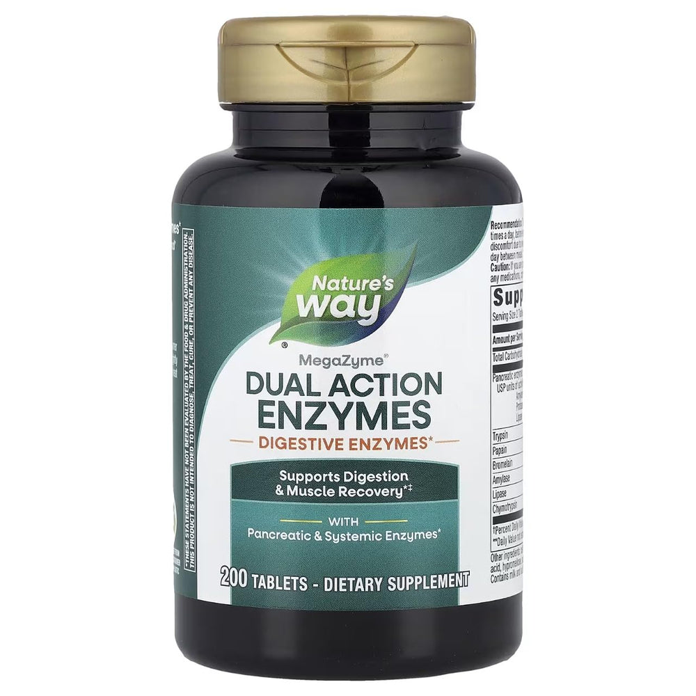 Enzymatic Therapy Mega-zyme 200 Tablets 2 Pack bottle