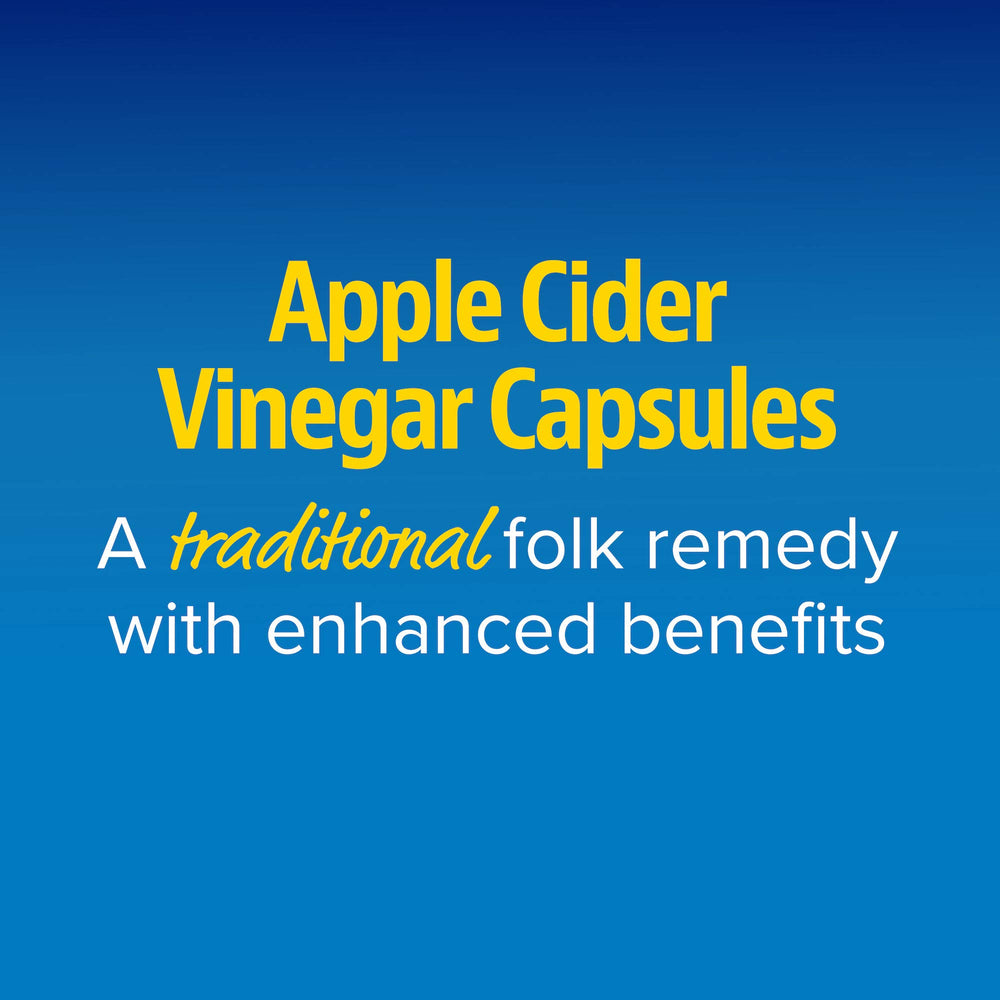 open bottle of Enzymedica ACV with capsules spilled illustrating daily serving convenience