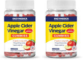 Enzymedica Apple Cider Vinegar Gummies bottle showing the Mother for natural benefits.