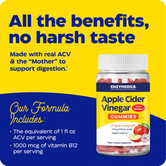 Enzymedica gummies with The Mother deliver real fermentation compounds in a chewable form