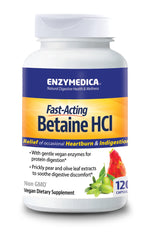 Bottle of Enzymedica Betaine HCl 120 capsules