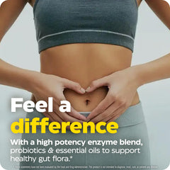 Graphic illustrating balanced yeast levels and healthy gut flora