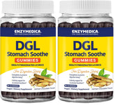 Enzymedica DGL Stomach Soothe Gummies bottle - chocolate flavor