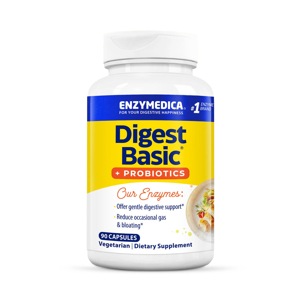 Enzymedica Digest Basic + Probiotics bottle front label