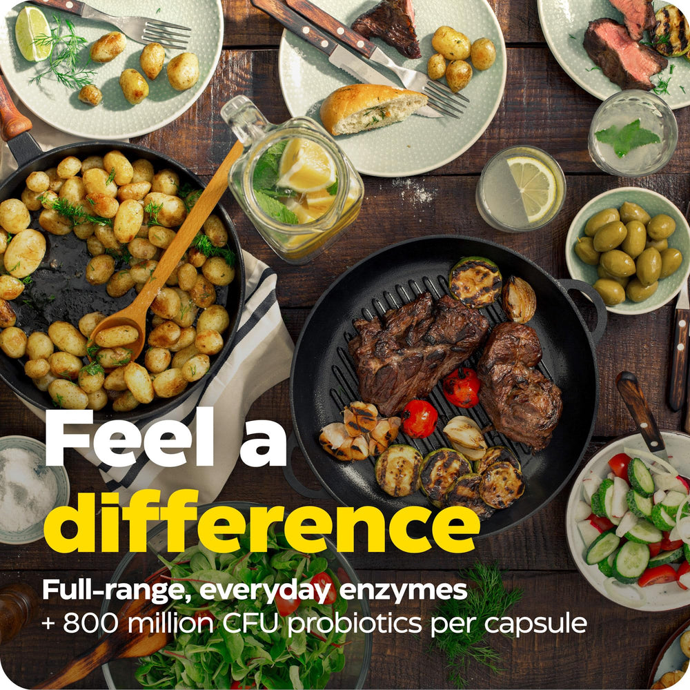 Close-up of 800 million CFU probiotic per capsule label