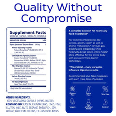 Digest Spectrum label indicating dairy free and soy free
