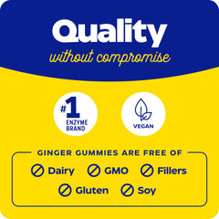 Label highlights 200 mg ginger per serving
