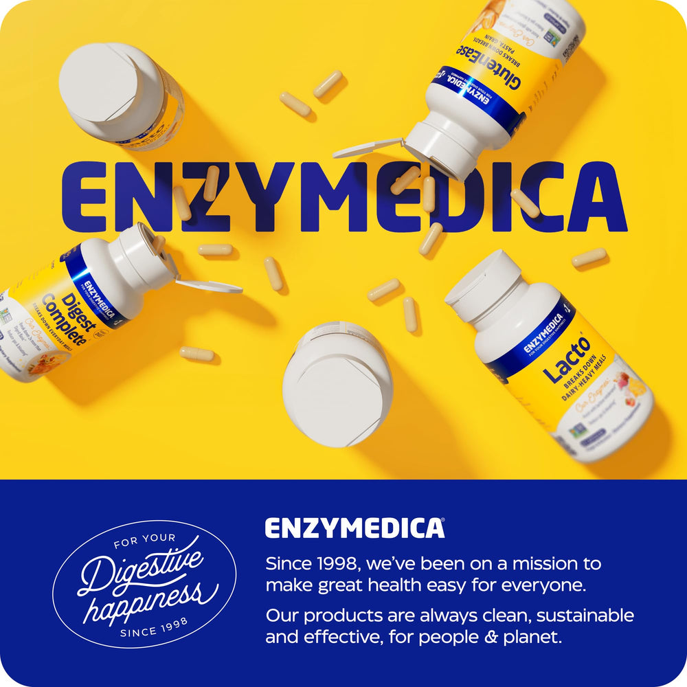 Enzymedica gummy texture close-up emphasizes chewy appeal