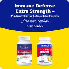 Enzymedica Immune Defense Extra Strength bottle side view